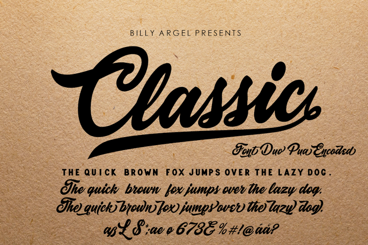 Cclassic Font website image