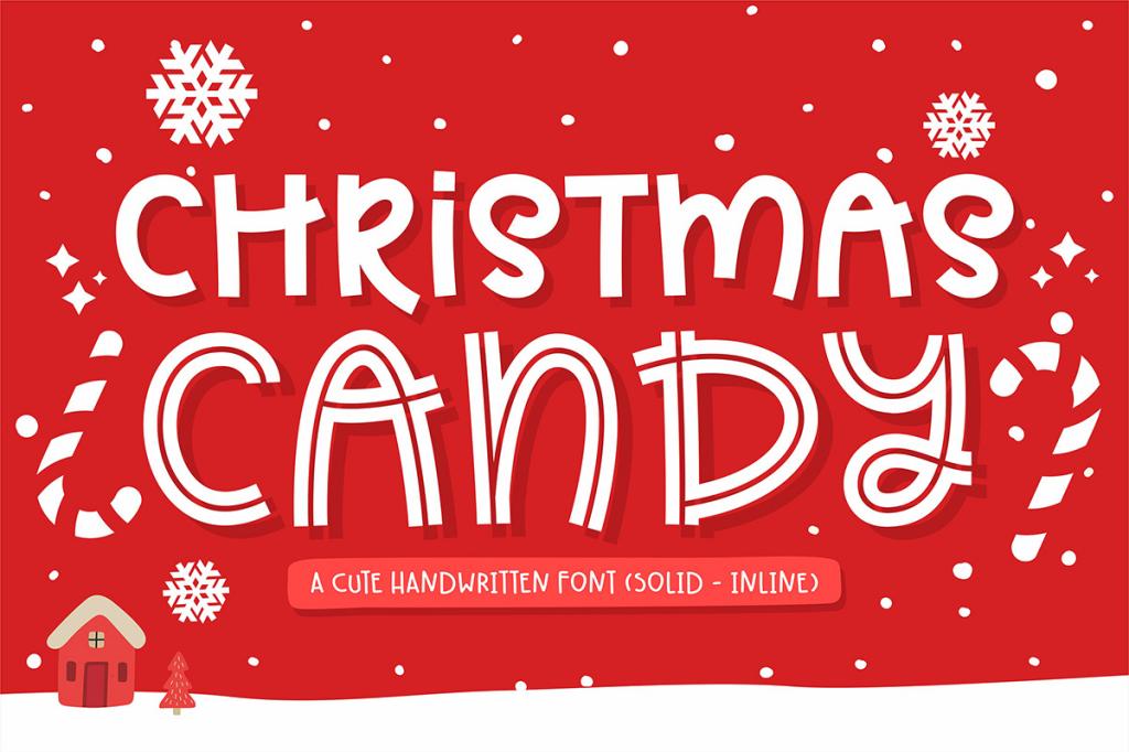 Christmas Candy Demo Font Family website image