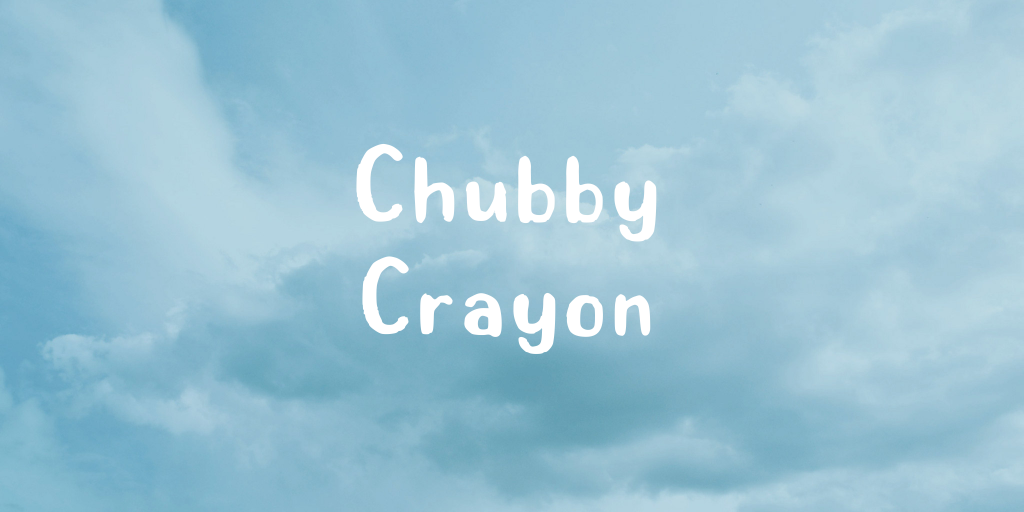 Chubby Crayon Font website image