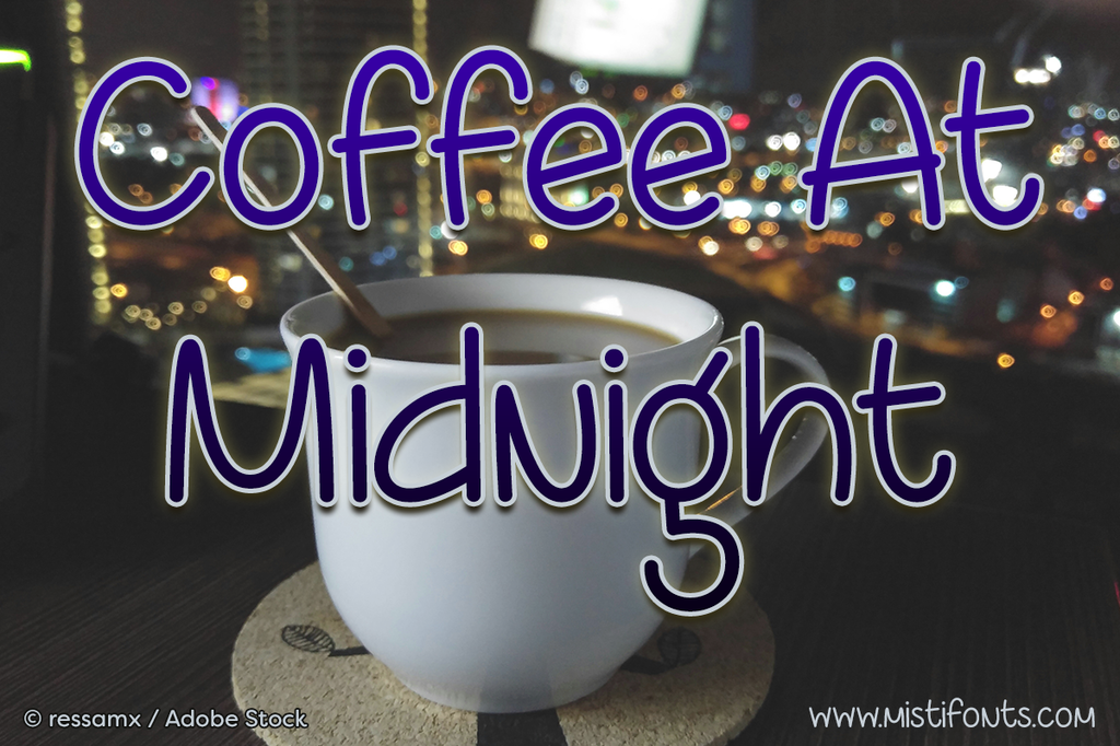 Coffee At Midnight Demo Font website image