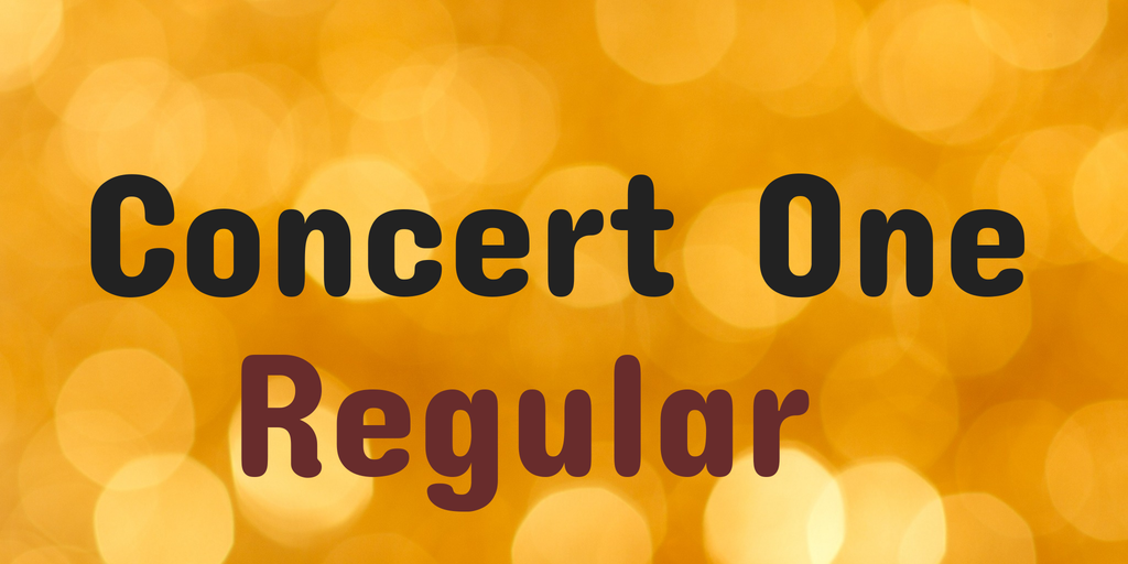 Concert One Font website image