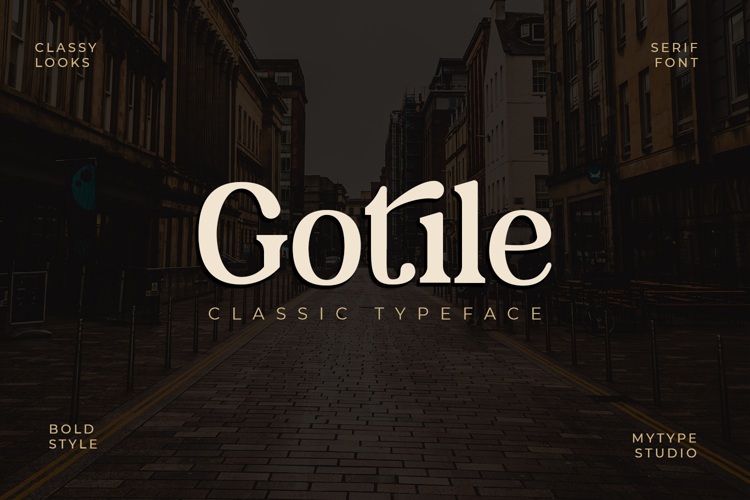Gotile Font website image