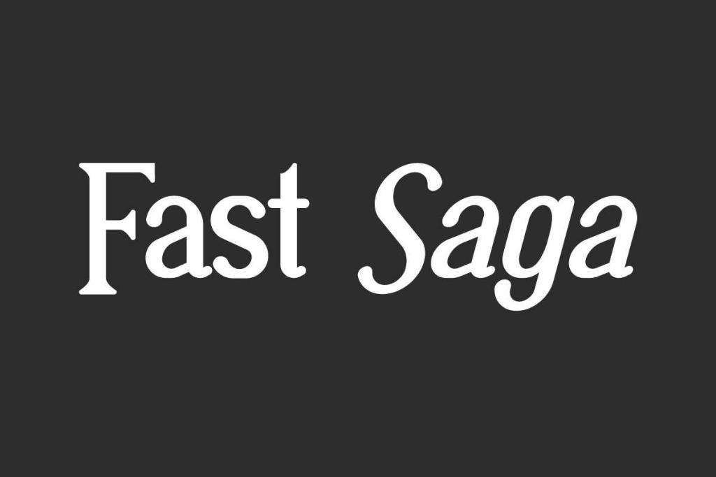 Fast Saga Demo Font Family website image