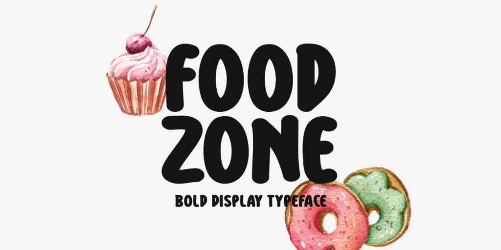 Food Zone Font website image