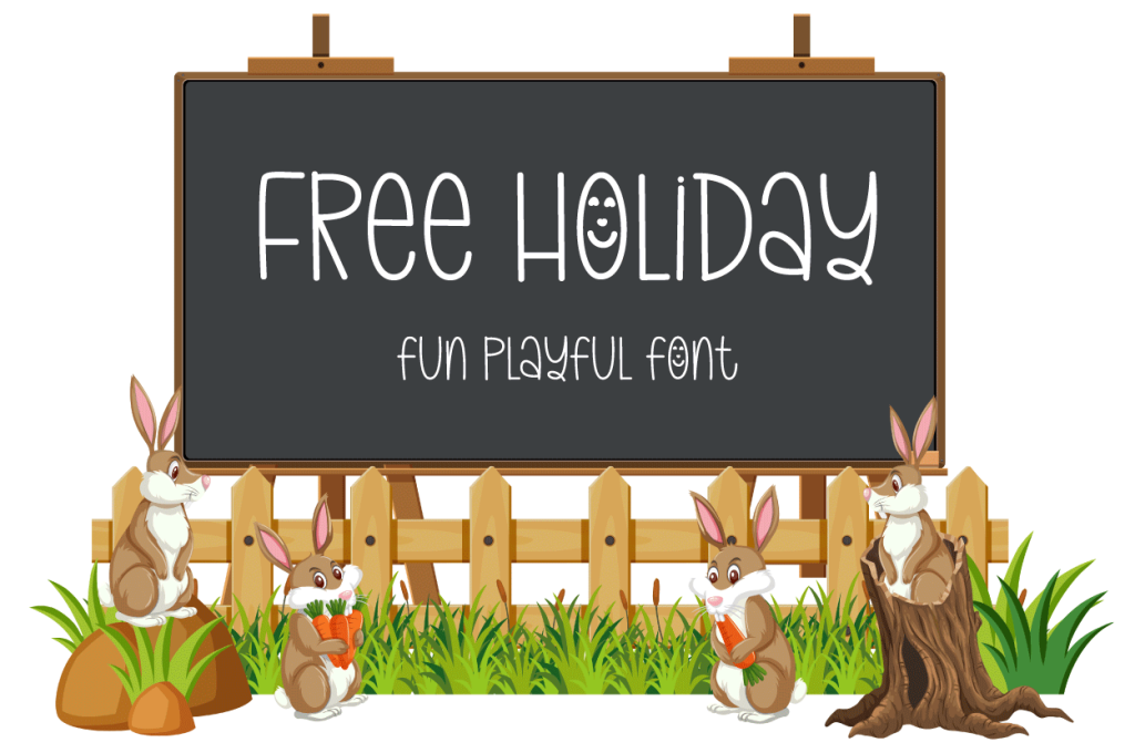 Free Holiday Font website image