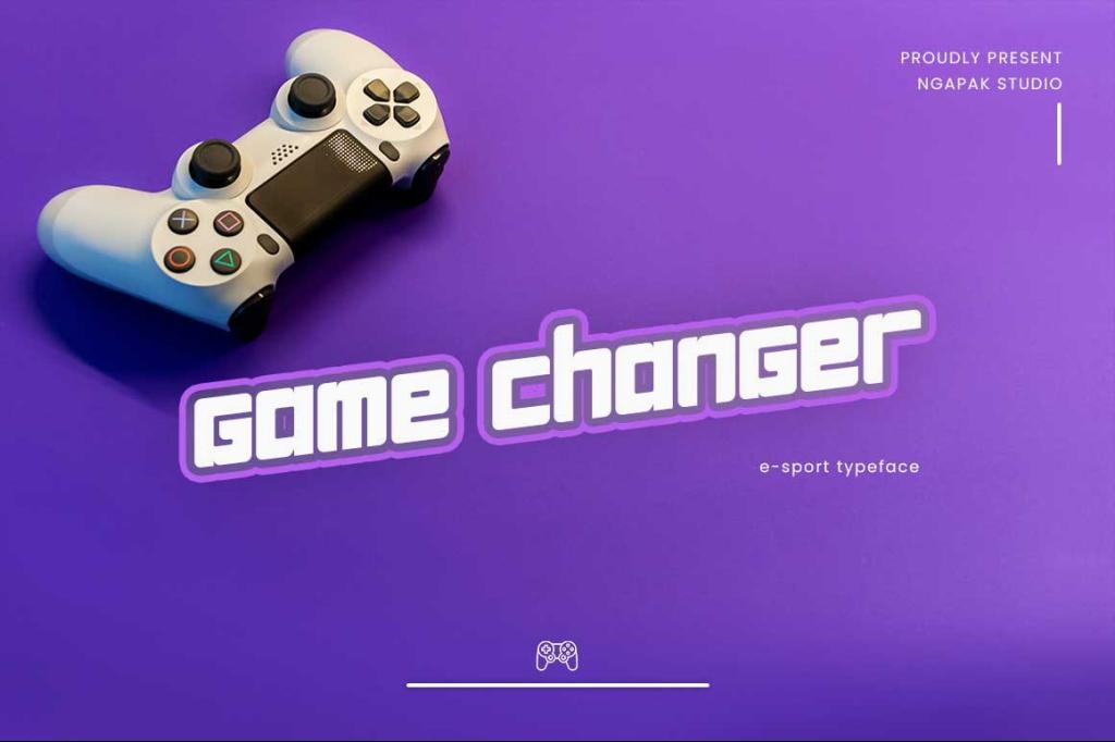 Game Changer Font website image