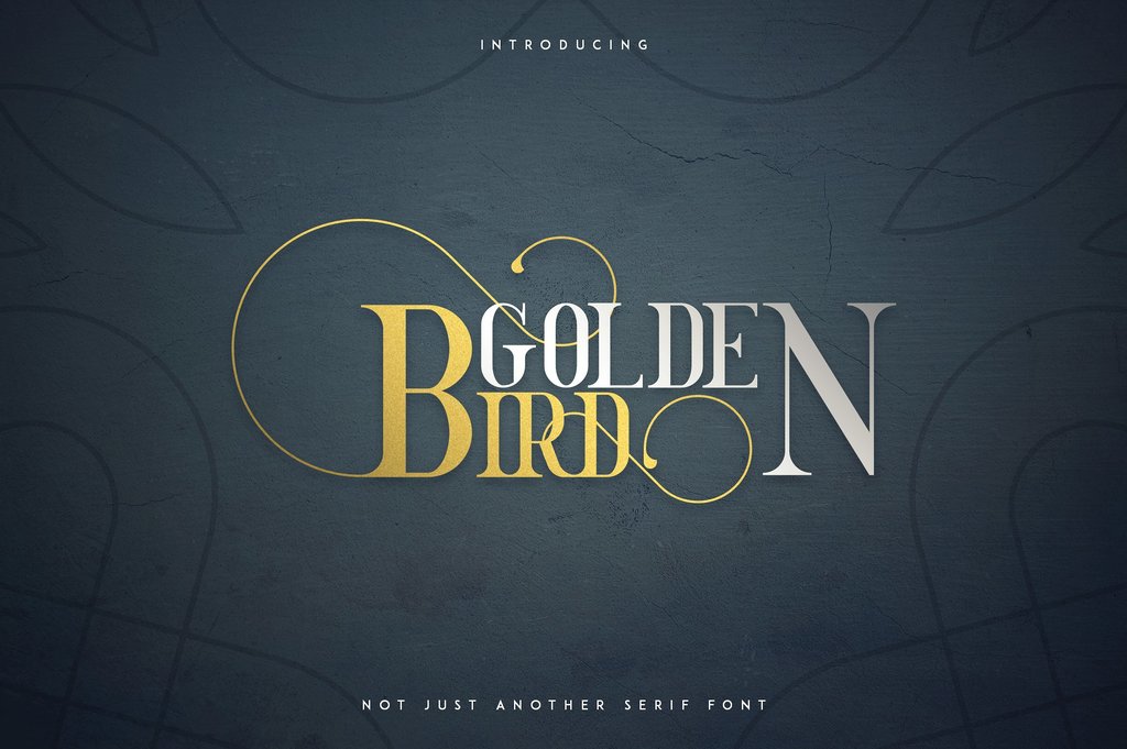 GoldenBird Font website image