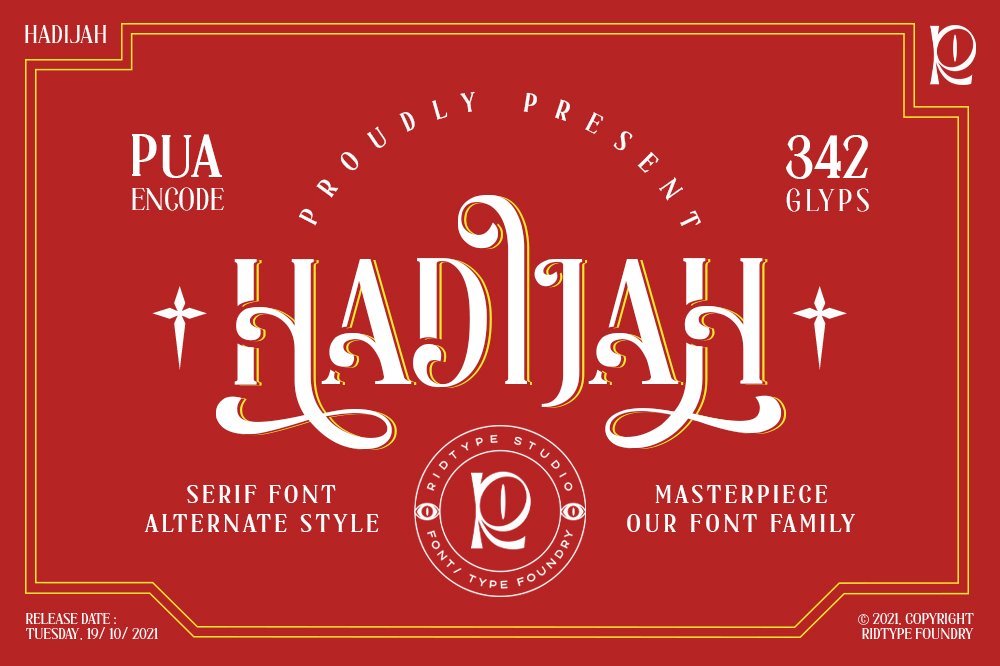 Hadijah Free Trial Font website image