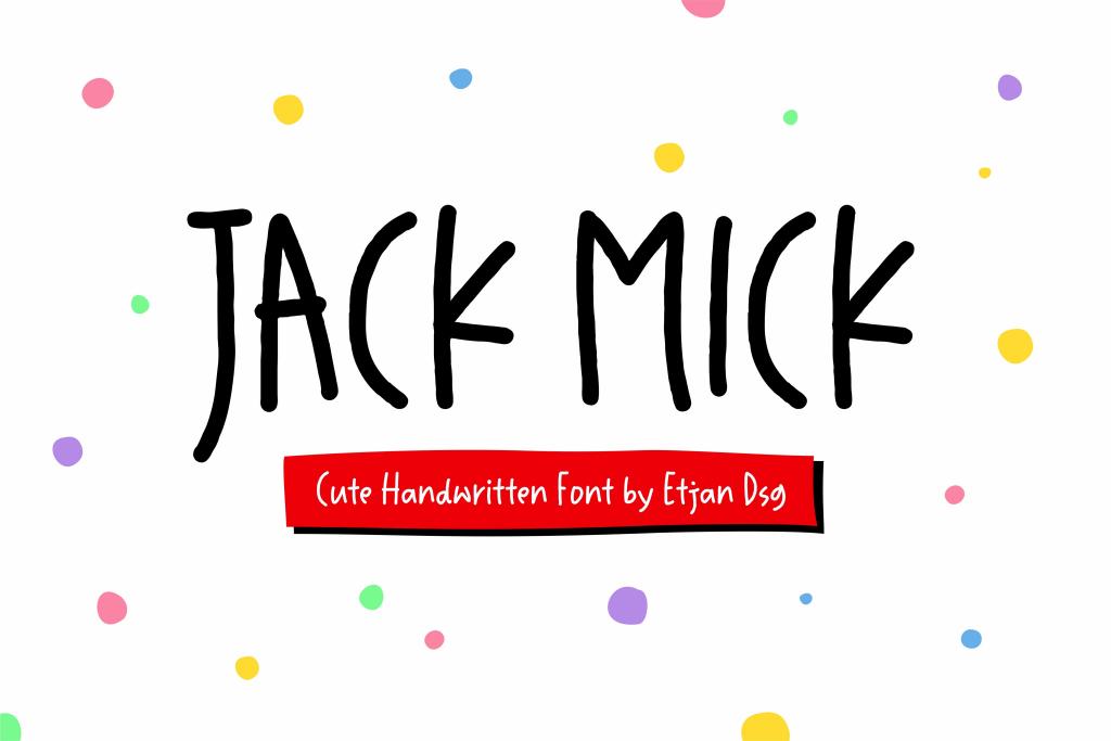 Jack Mick Font website image