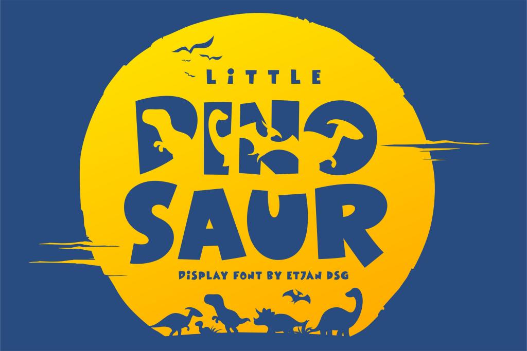Little Dinosaur Font website image