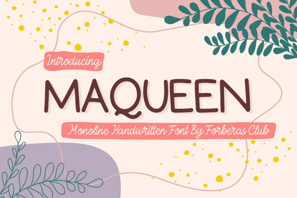 Maqueen Demo Font website image