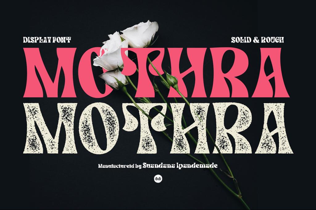 MOTHRA Demo Font website image