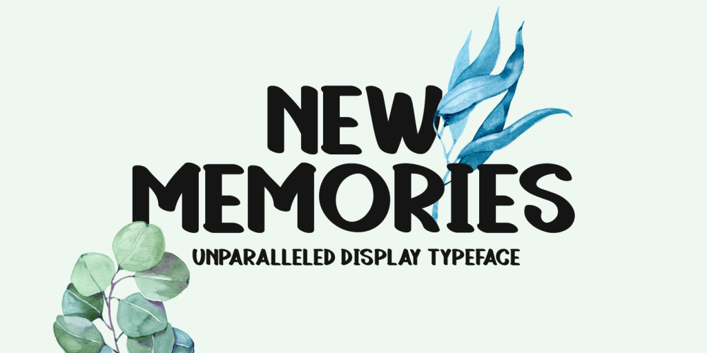 New Memories Font website image