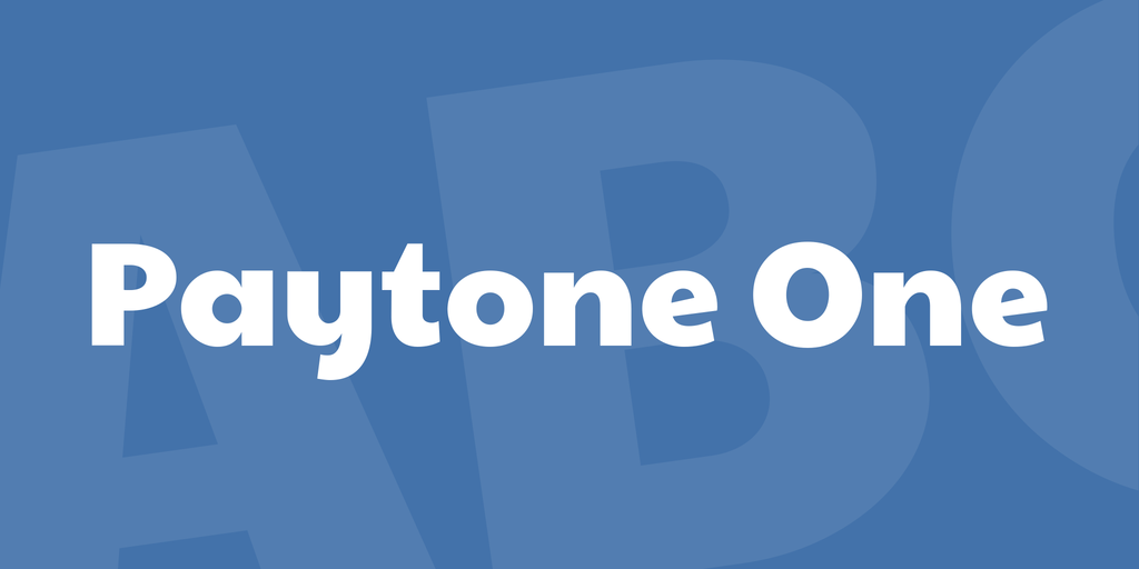 Paytone One Font website image
