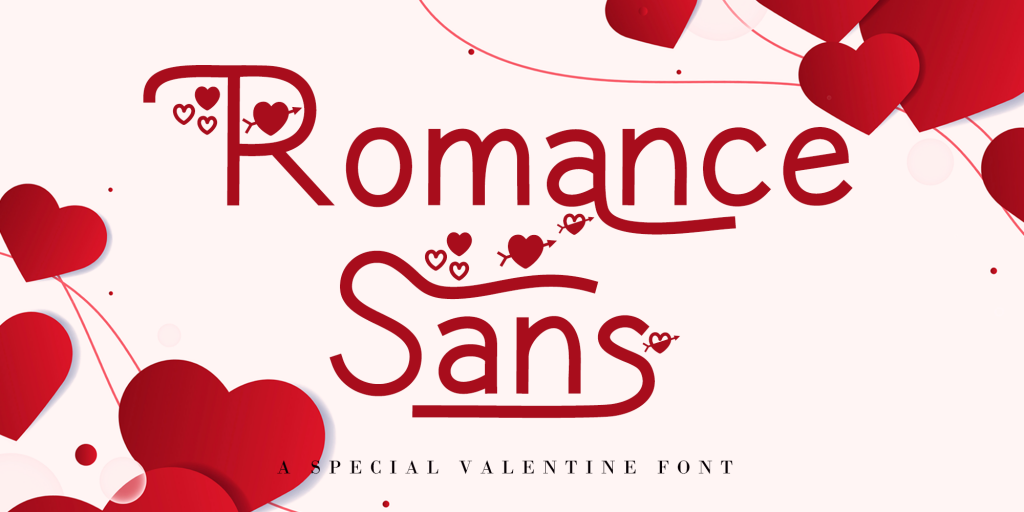 Romance Sans Font website image
