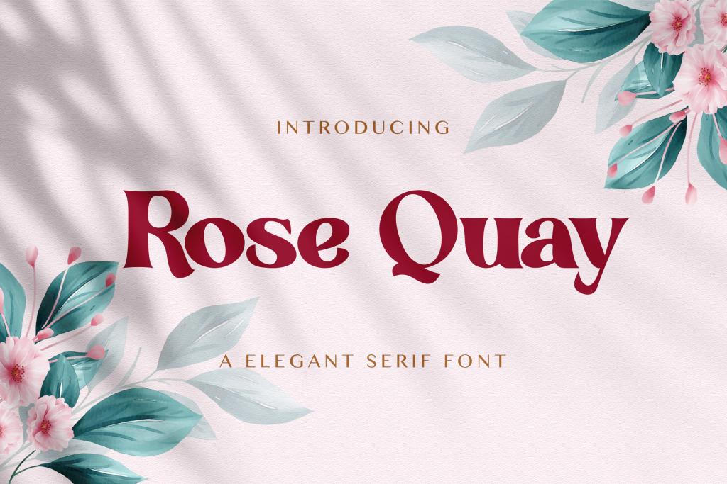 Rose Quay Font website image
