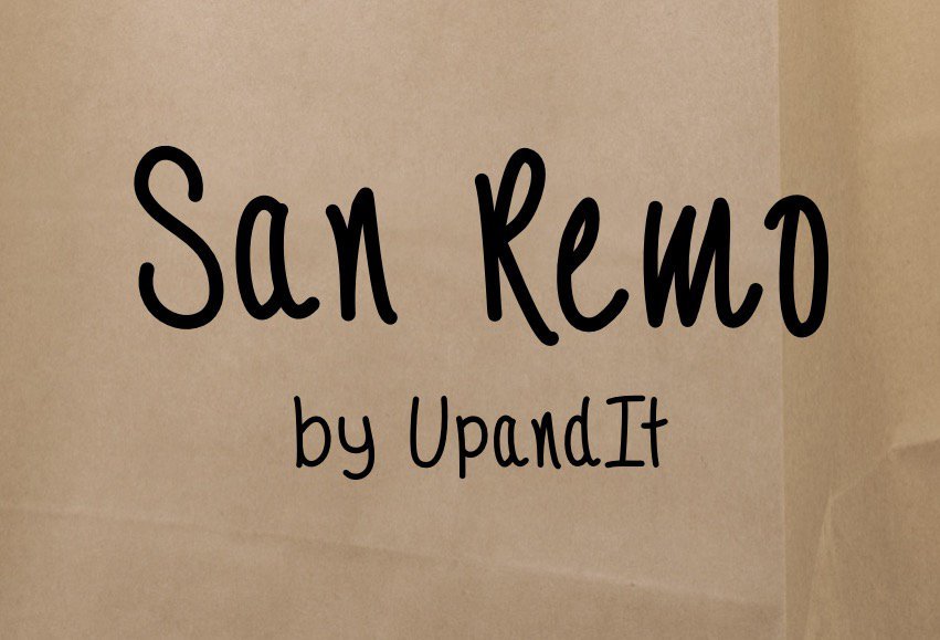 SanRemo Font website image