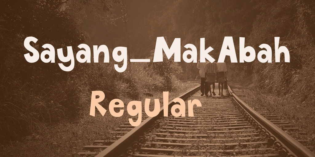 Sayang_MakAbah Font website image