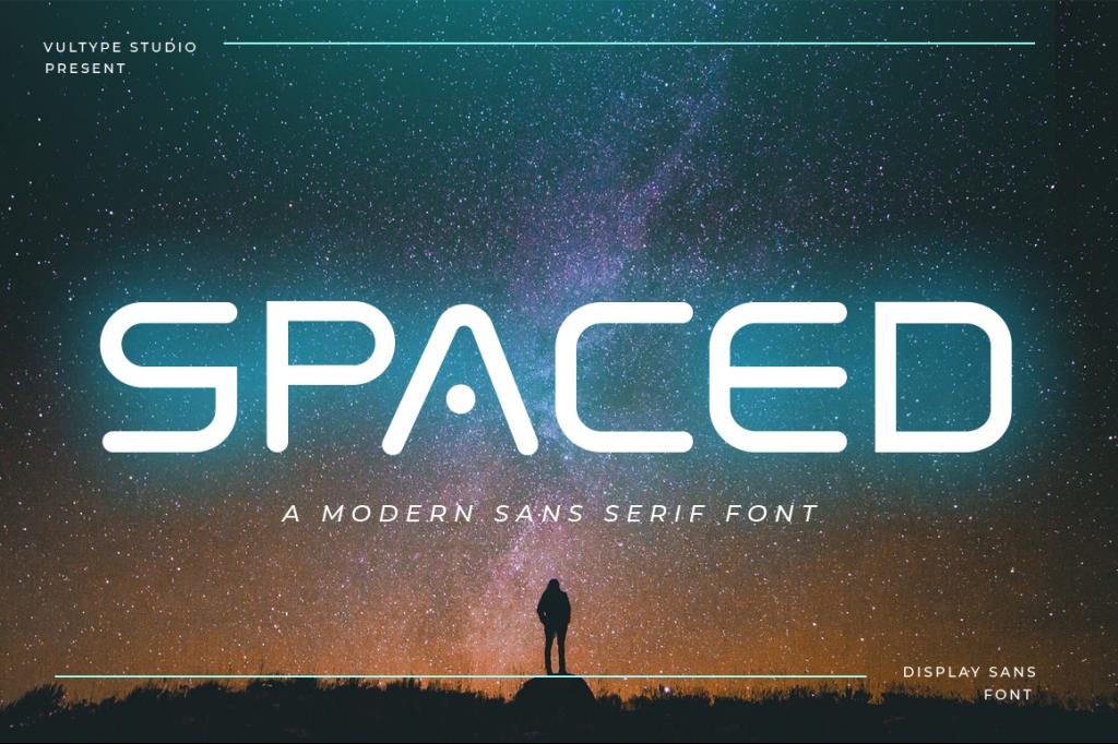 Spaced Font website image