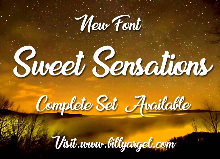 Sweet Sensations Personal Use Font website image