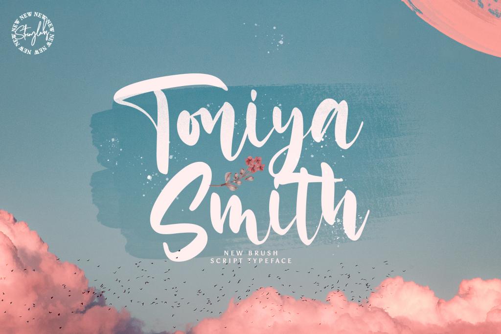 Toniya Smith Font website image