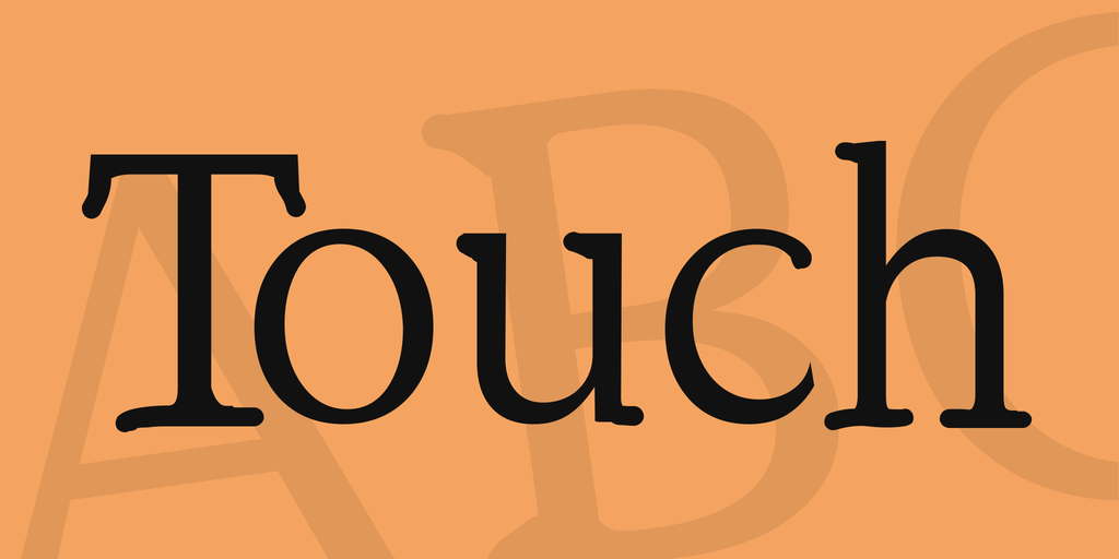 Touch Font website image