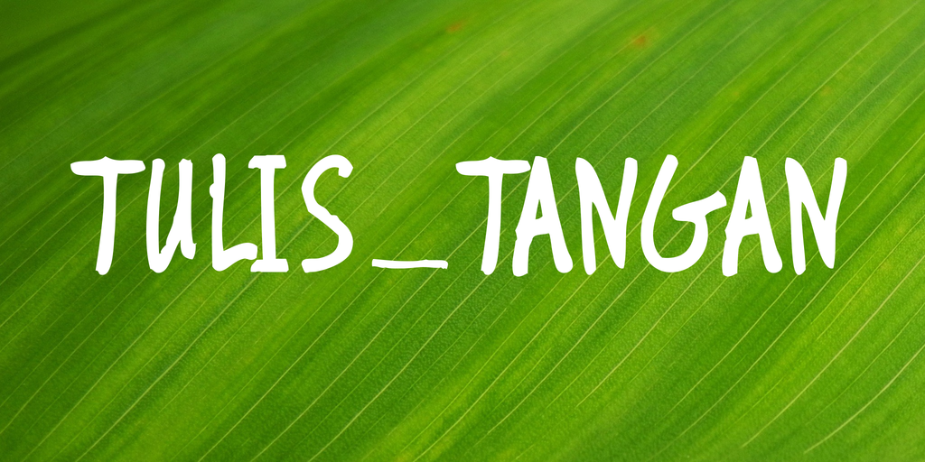 TULIS_TANGAN Font website image