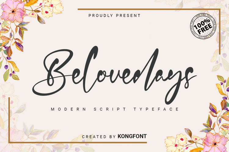 Belovedays Font website image