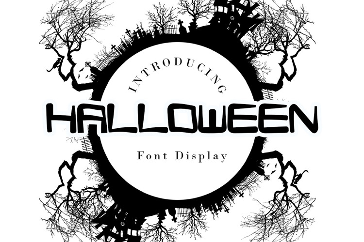 Halloween Font website image