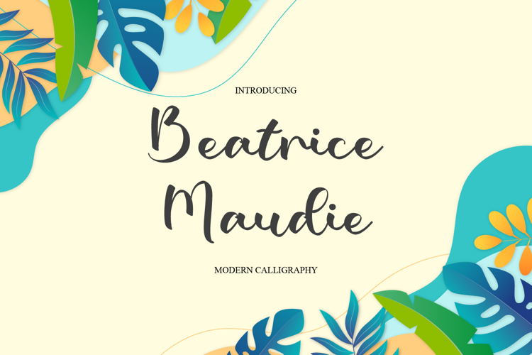 Beatrice Maudie Font website image