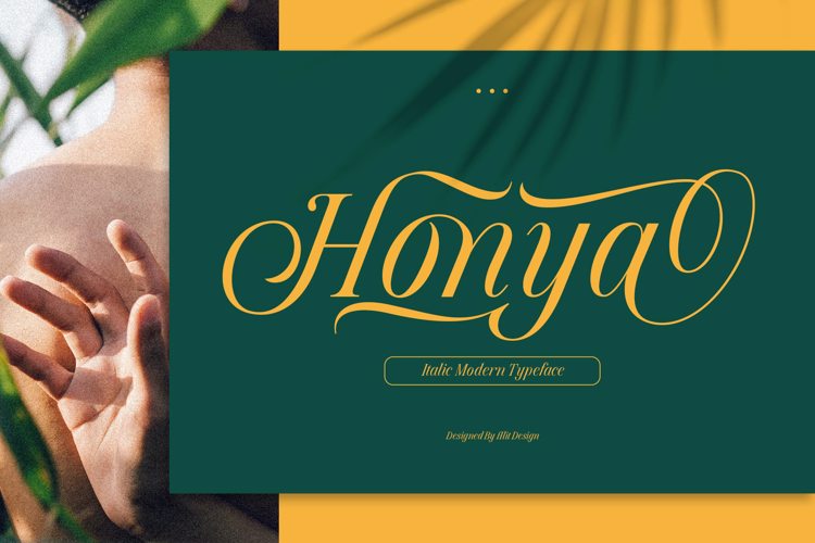 Honya Font website image