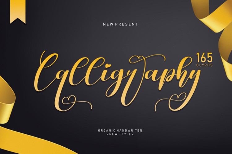 Calligraphy Font website image