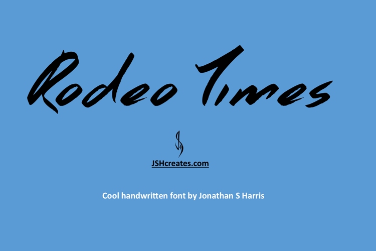 Rodeo Times Font website image