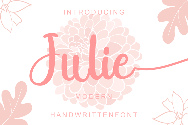 Julie Font website image