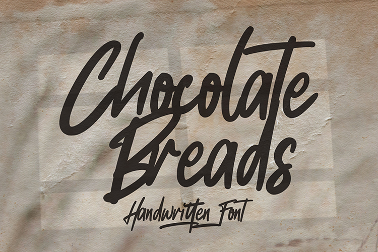 Chocolate Breads Font website image