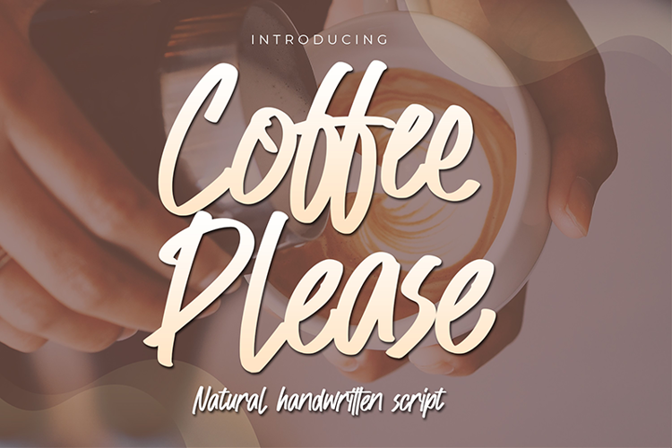 Coffee Please Font website image