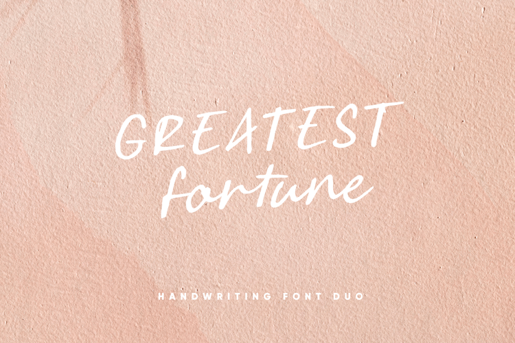 Greatest Fortune Script Font website image