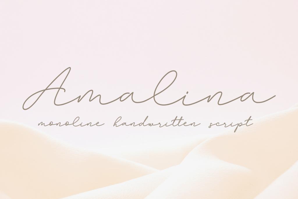 Amalina Font website image