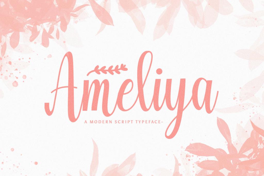 Amelya Font website image