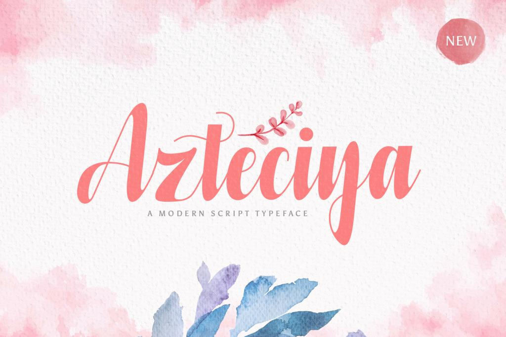 Azteciya Font website image