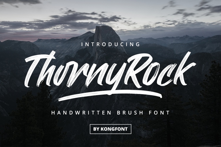 Thorny Rock Font website image