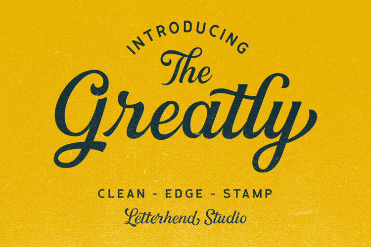 Greatly Stamp Font website image