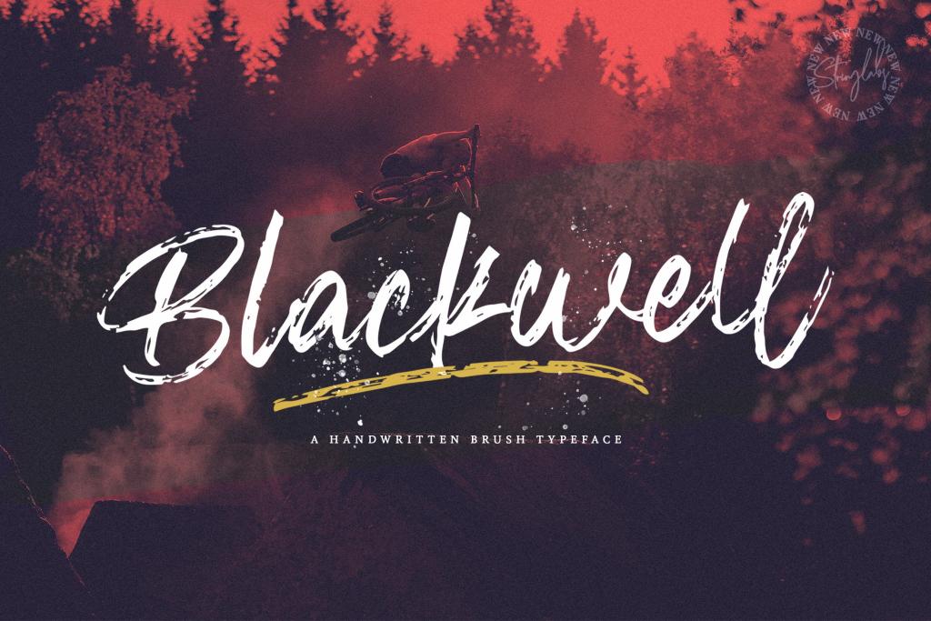 Blackwell Font website image