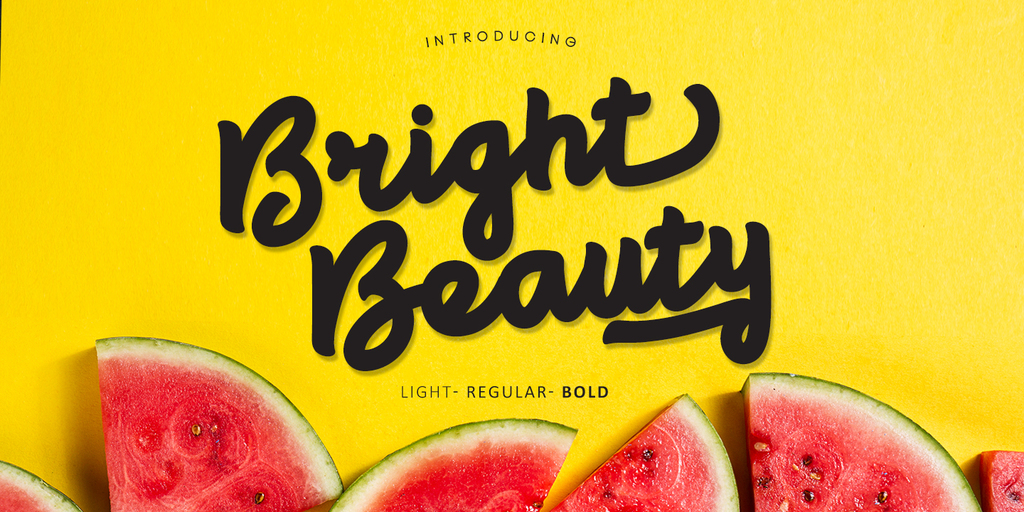 Bright beauty Font website image