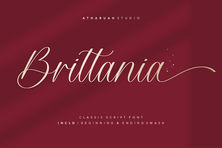 Brittania Font website image