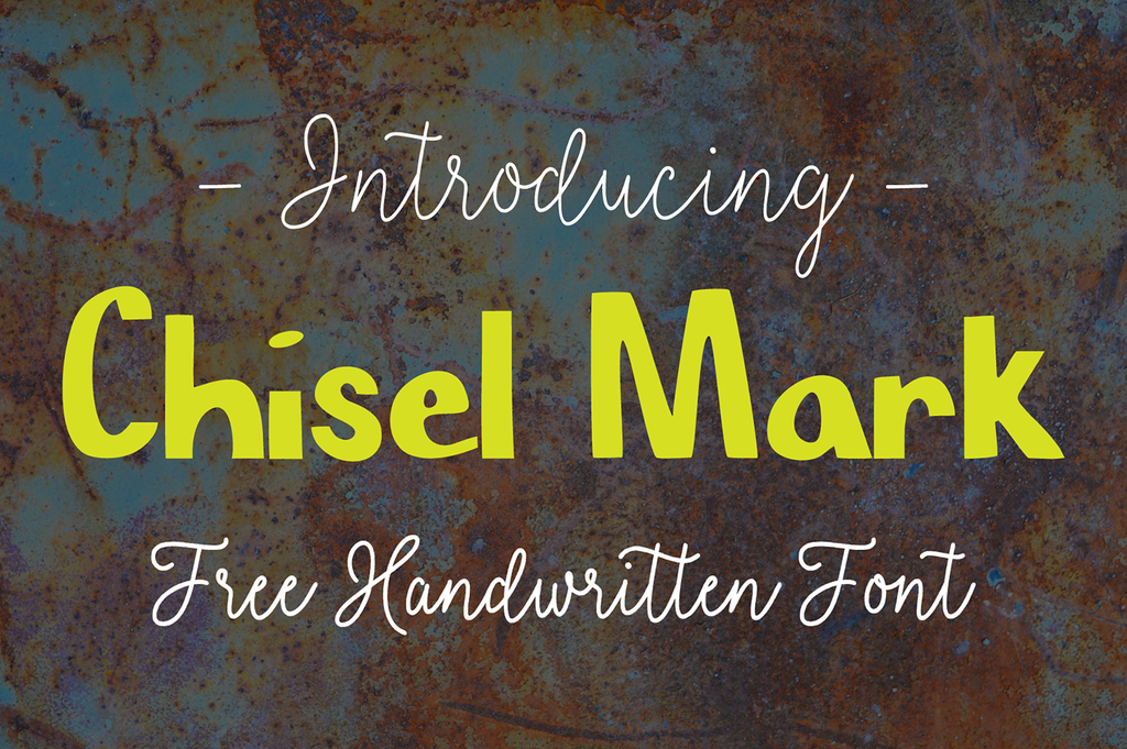 Chisel Mark Font website image