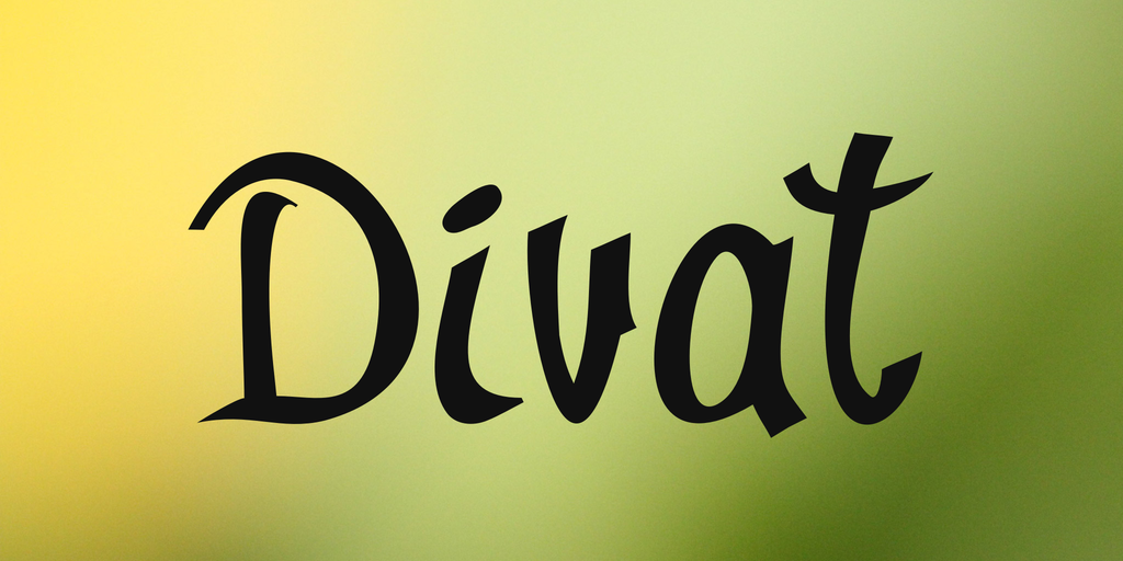 Divat Font website image