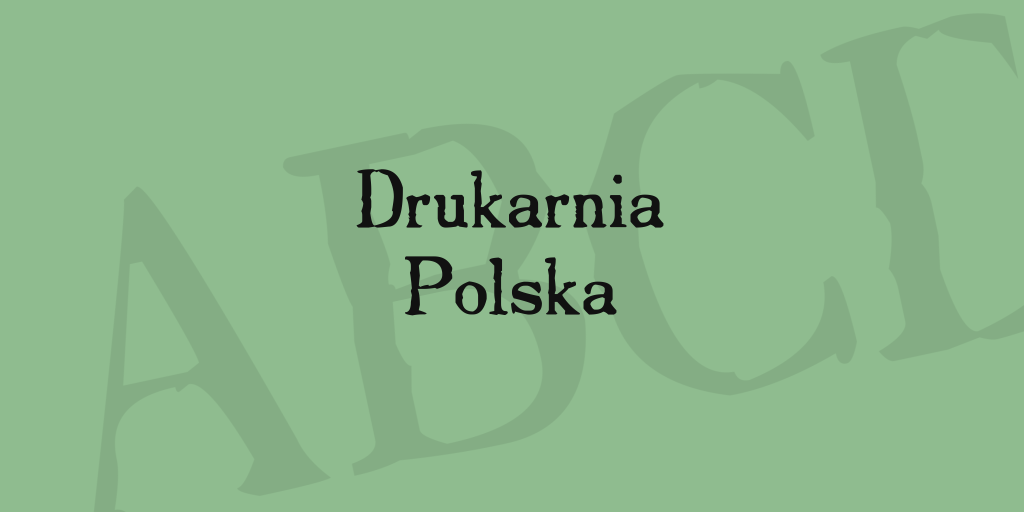 Drukarnia Polska Font website image