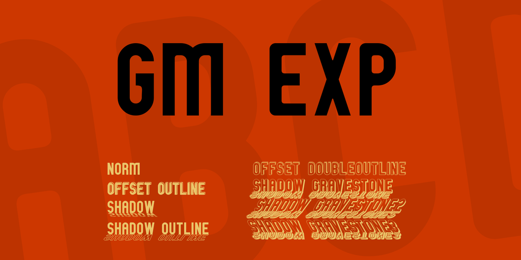 GM Exp Font Family website image