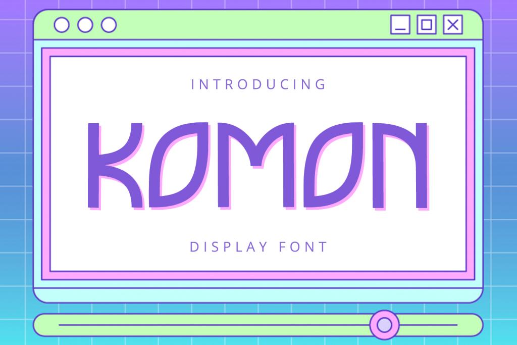 Komon Font website image